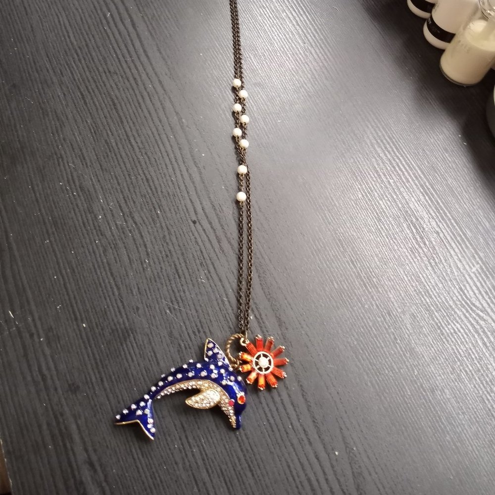 Betsey Johnson Pendant Dolphin Necklace